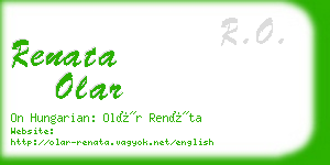 renata olar business card